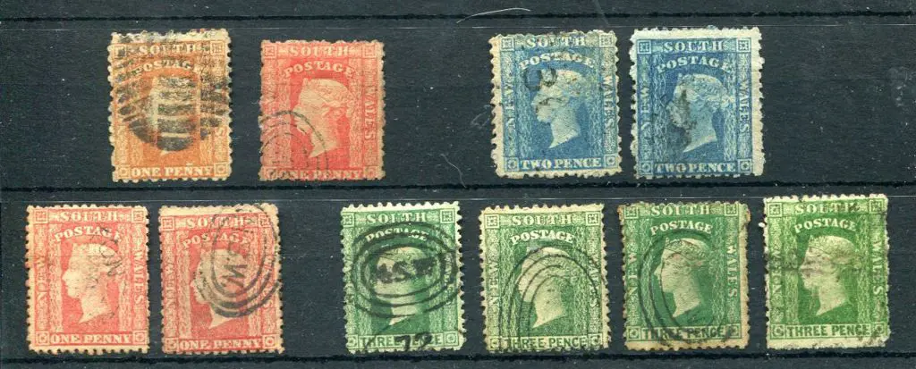 1860/72 1d orange red (SG 131), 1d scarlet (SG ... Image 1++