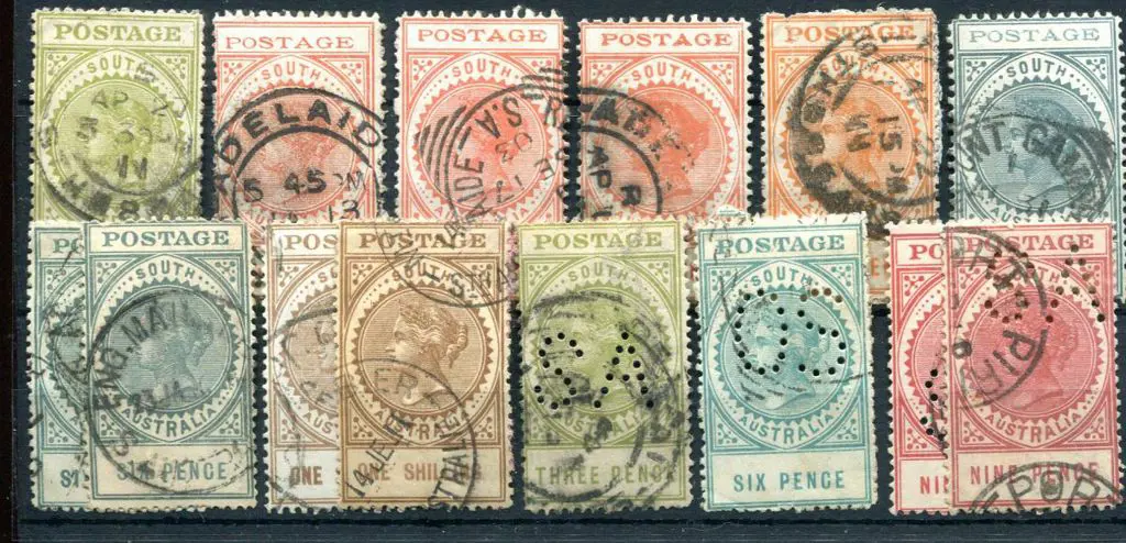 1902/04 4d & 6d thin "Postage" plus 1904/11 & ... Image 1++