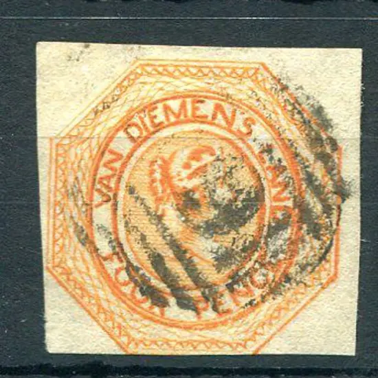 1853 4d orange "Courier", plate II with coarse ...