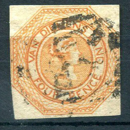 1853 4d dull orange "Courier", plate II with ...