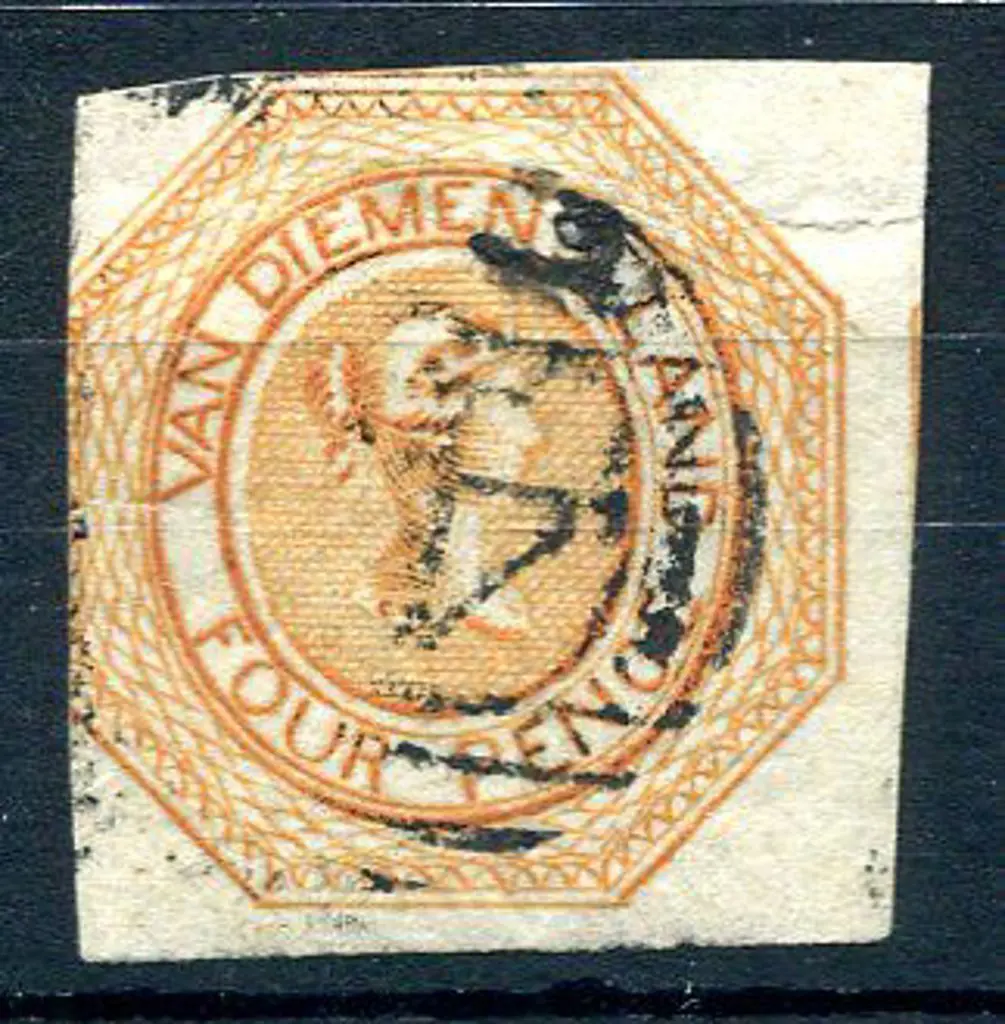 1853 4d dull orange "Courier", plate II with ... Image 1++