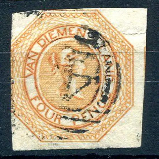 1853 4d dull orange "Courier", plate II with ...