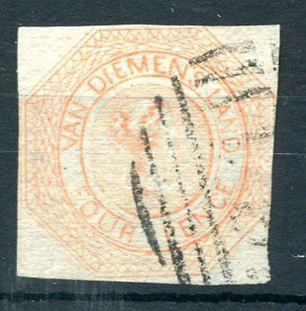 1853 4d pale orange "Courier" plate I, second ... Image 1++