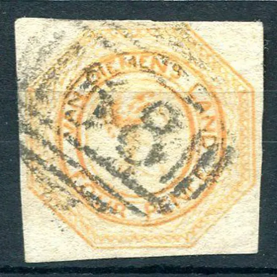1853 4d pale orange "Courier" plate II with close ...