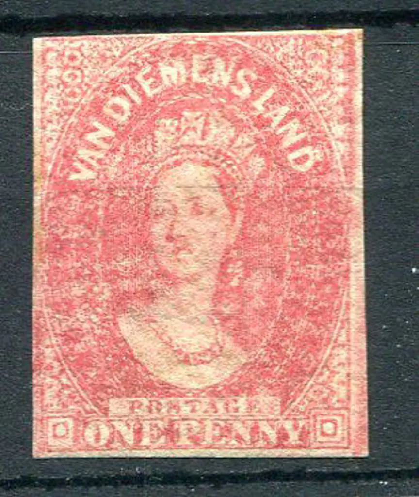 1857/67 1d carmine imperf with 4 close but clear ... Image 1++