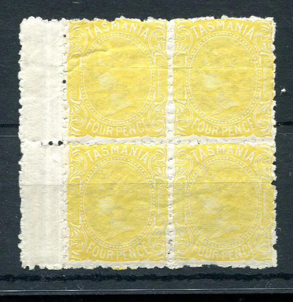 1880/91 4d chrome-yellow, perf. 11½ in marginal ... Image 1++