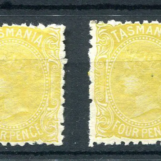 1880/91 4d olive-yellow x 2. MUH & MLH singles ...