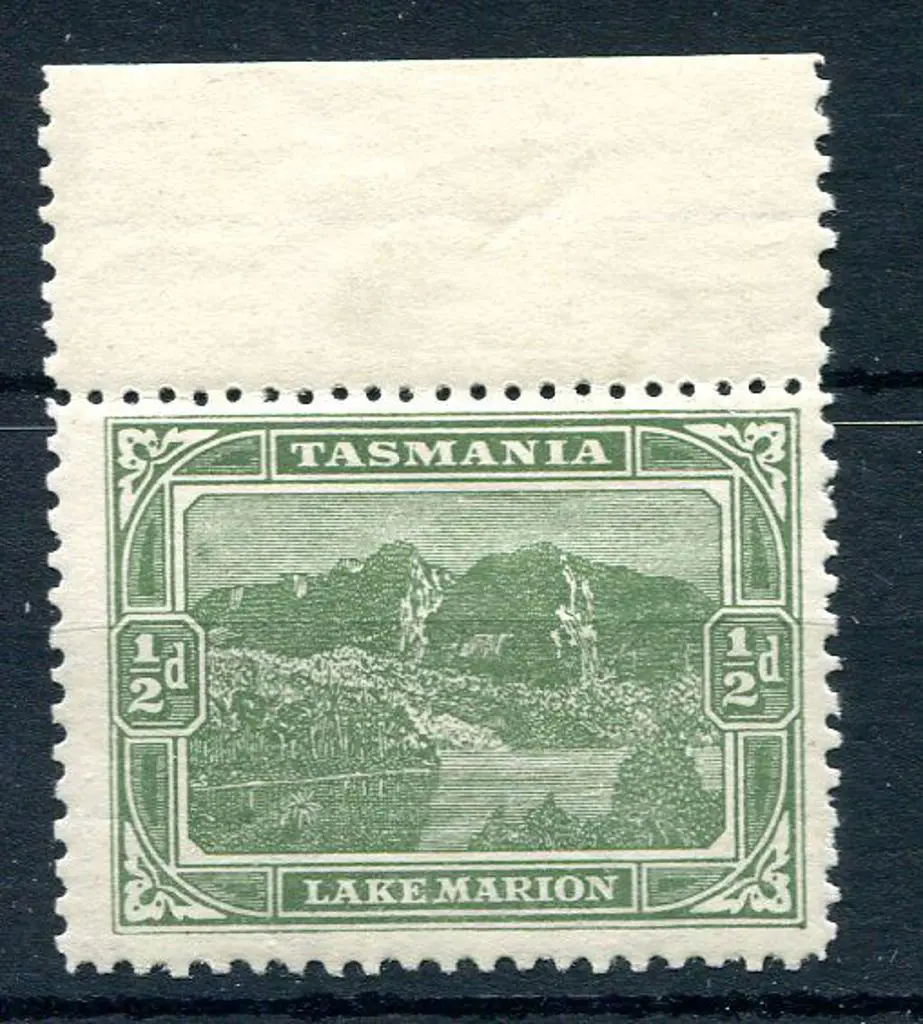 1905/11 ½d yellow-green Lake Marion perf compound ... Image 1++