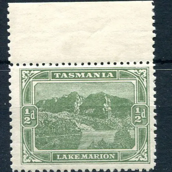 1905/11 ½d yellow-green Lake Marion perf compound ...