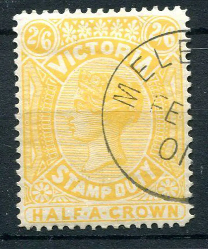 1900 2/6d yellow QV. Fine CTO example with MLH ... Image 1++