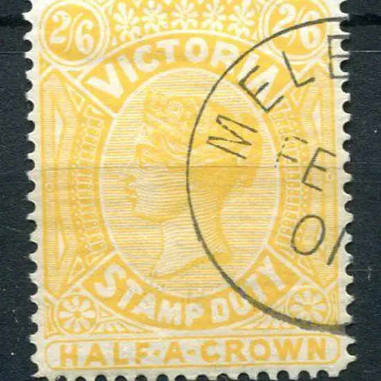 1900 2/6d yellow QV. Fine CTO example with MLH ...