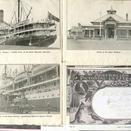 1912 "Australian Pictorial Letterette" b&w ...