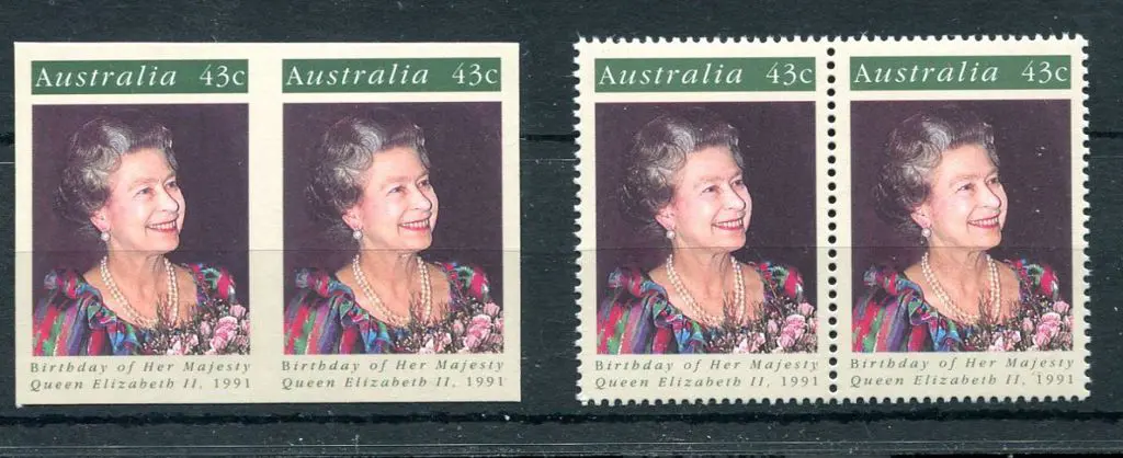 1991 43c QEII Birthday imperforate plate proof ... Image 1++