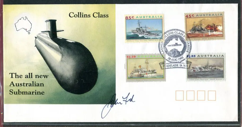 1993 (28th Aug) WWII Navel Ships set of 4 on ... Image 1++