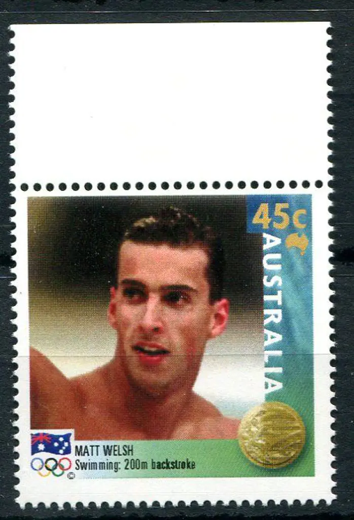 2000 Olympic Gold Medallists 45c essay as above ... Image 1++