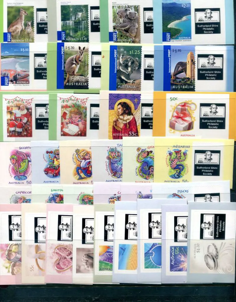 2007-2010 Sutherland Shire Philatelic Society set ... Image 1++
