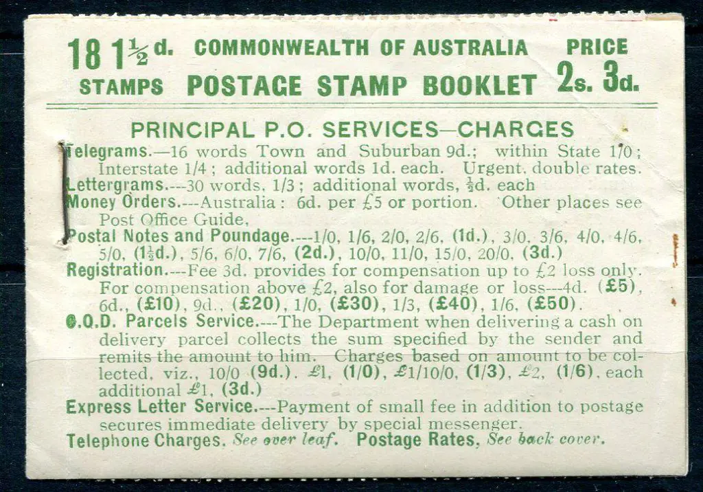 1928 2/3d booklet with 1½d scarlet KGV small mult ... Image 1++
