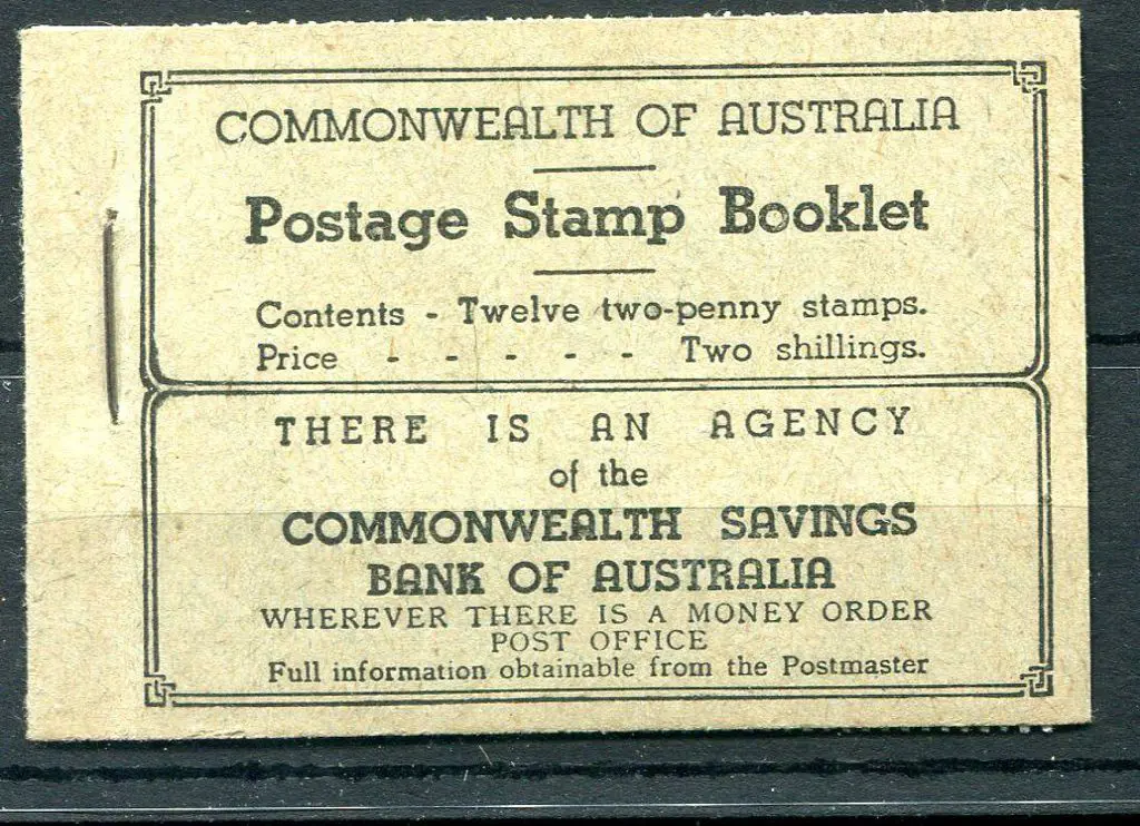 1935/38 2/- black on green cover with 2d KGVI ... Image 1++