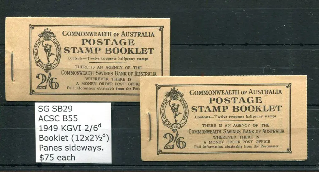 1949 2/6d KGVI black on fawn containing 12 x 2½d ... Image 1++