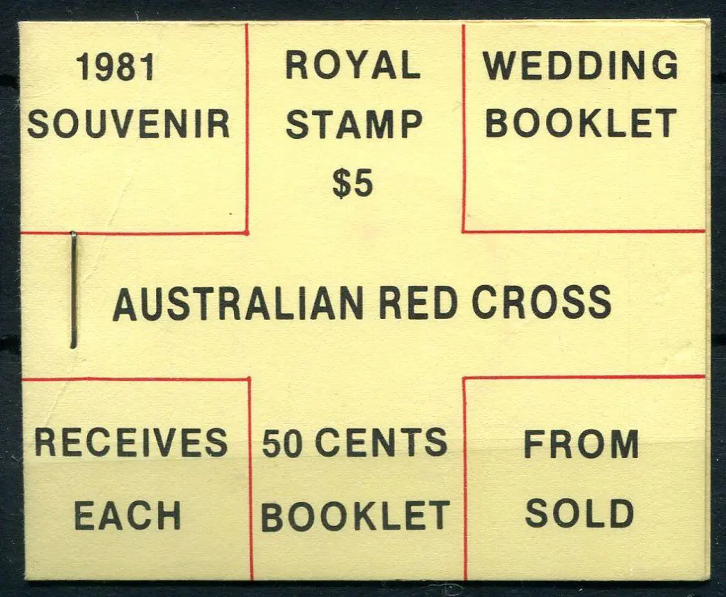 1981 $5 "Royal Wedding Booklet" with printed ... Image 1++