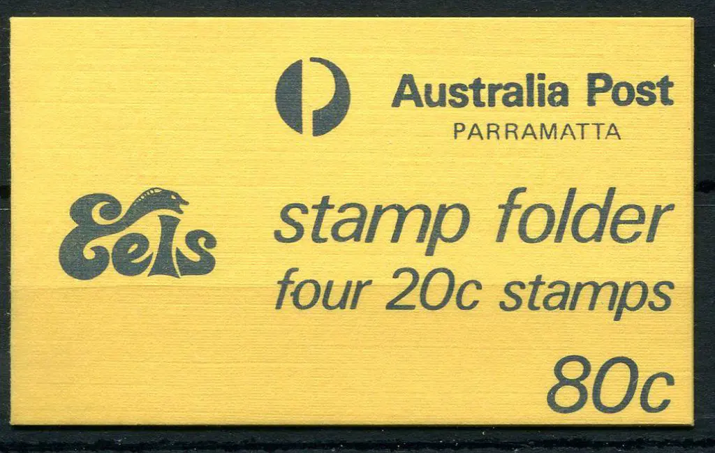 1982 80c Parramatta Eels Stamp Booklet attached ... Image 1++