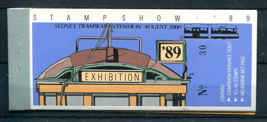 1989 $4.10 Trams ovptd "SYDNEY TRAMWAY EXTENSION ... Image 1++