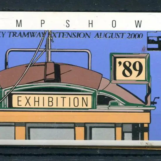 1989 $4.10 Trams ovptd "SYDNEY TRAMWAY EXTENSION ...