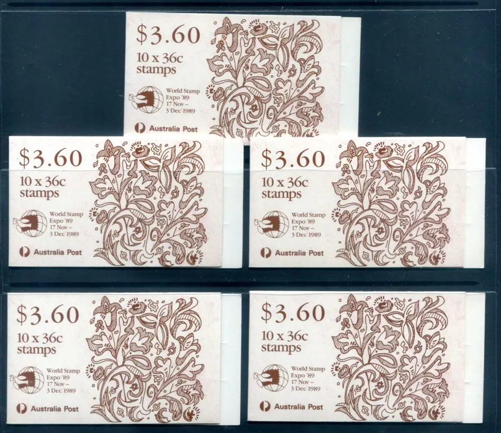 1989 $3.60 Christmas booklets overprinted "World ... Image 1++