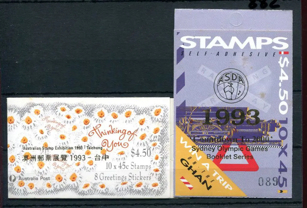 1992 $4.50 Thinking of You ovptd "Australian Stamp ... Image 1++