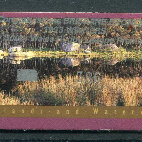 1992 $2 Wetlands ovptd "Congratulations BRISBANE ...