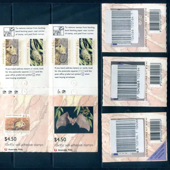 1992 $4.50 Threatened Species all with the large ...