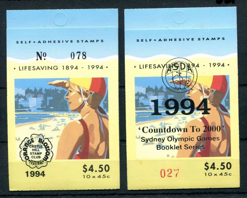 1994 $4.50 Lifesaving ovptd "Orange Blossom ... Image 1++