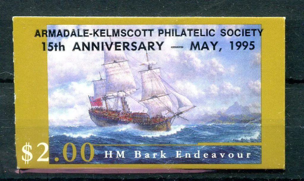 1995 $2 Endeavour Replica overprinted ''Armadale - ... Image 1++