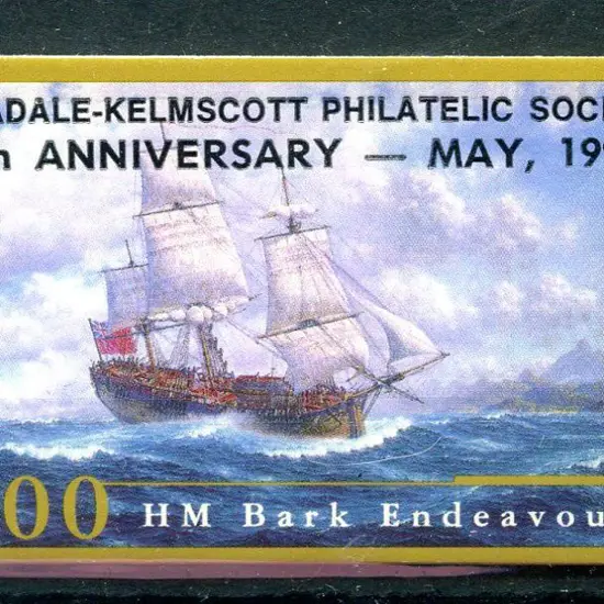 1995 $2 Endeavour Replica overprinted ''Armadale - ...