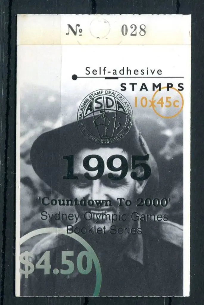 1995 $4.50 Aust Remembers ovptd "ASDA Countdown to ... Image 1++