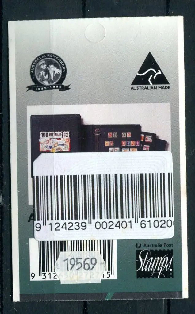 1995 $4.50 Aust Remembers with large security ... Image 1++