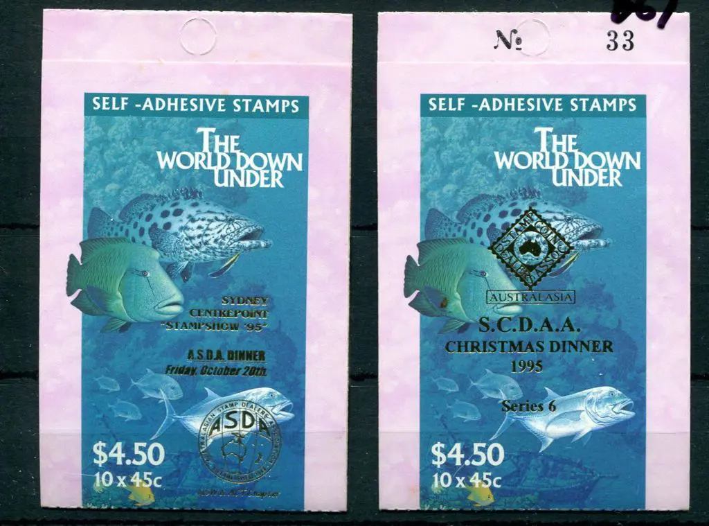 1995 $4.50 World Down Under ovpts "ASDA Sydney ... Image 1++