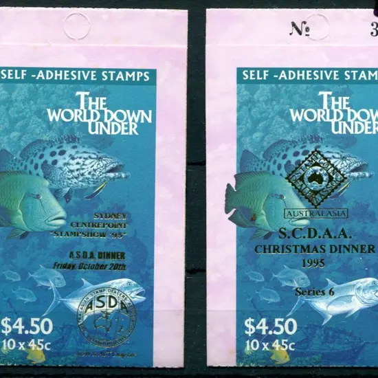 1995 $4.50 World Down Under ovpts "ASDA Sydney ...