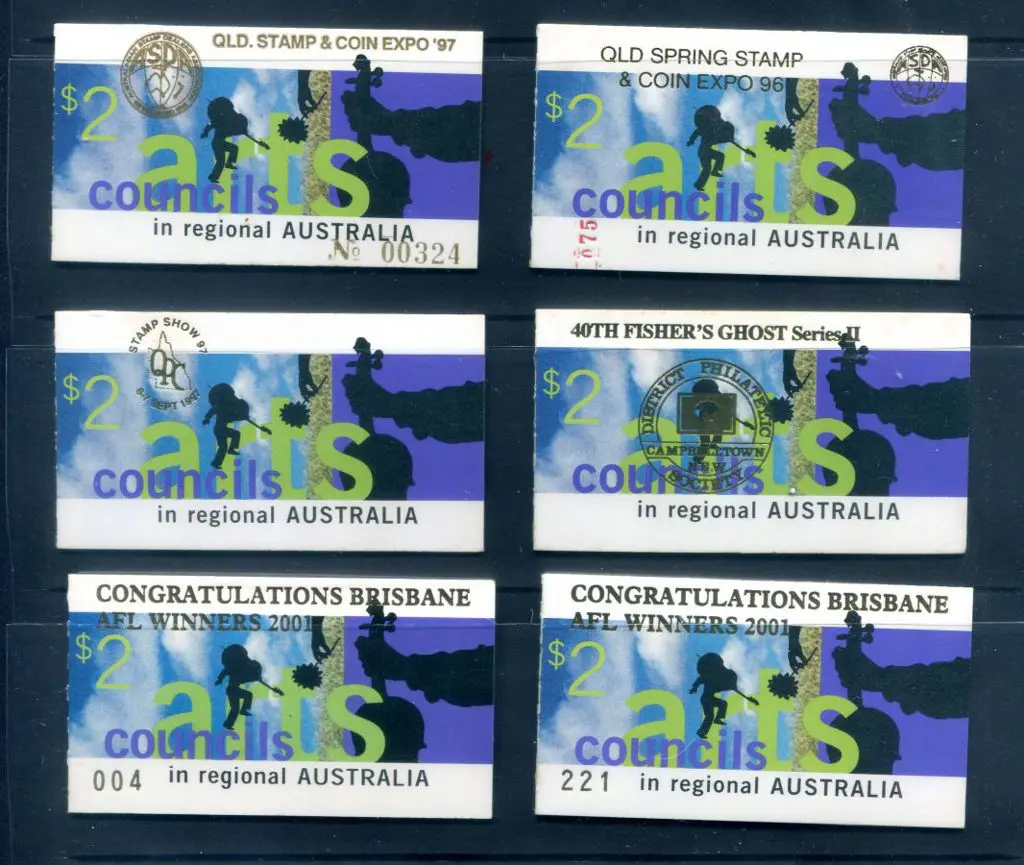 1996 $2 Arts Council ovptd "Congratulations ... Image 1++