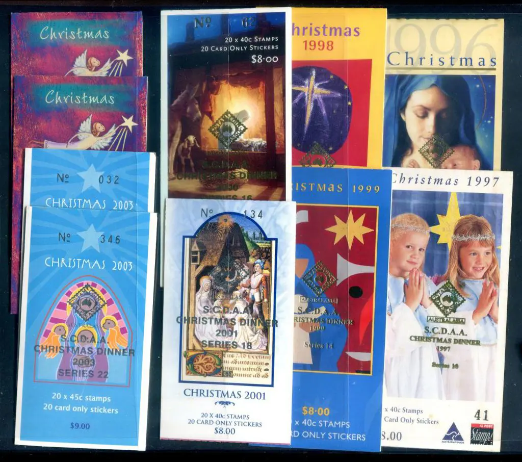 1996-2003 $8 or $9 Christmas booklets complete all ... Image 1++