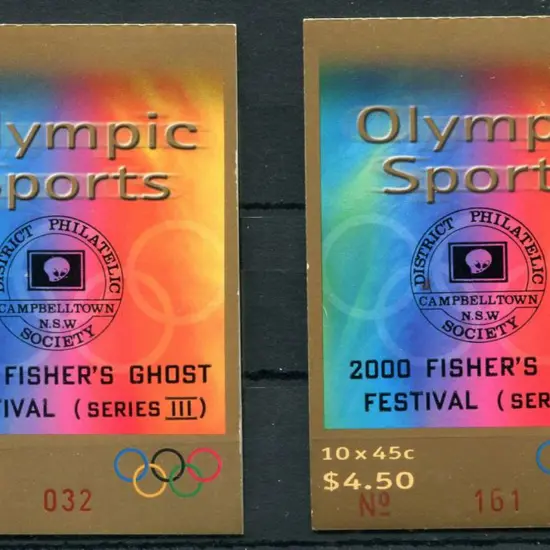 2000 $4.50 Olympic Sports ovptd "Campbelltown ...