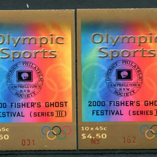 2000 $4.50 Olympic Sports ovptd "Campbelltown ...