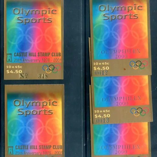 2000 $4.50 Olympic Sports ovptd "OLYMPHILEX 2000" ...