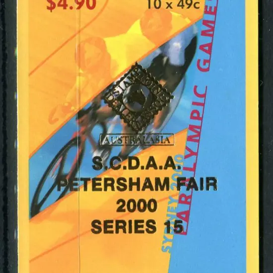 2001 $4.90 Paralympic Games ovptd "S.C.D.A.A. ...