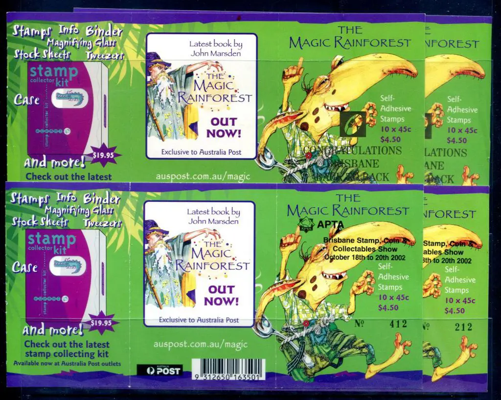 2002 $.50 Magic Rainforest ovptd "Congratulations ... Image 1++