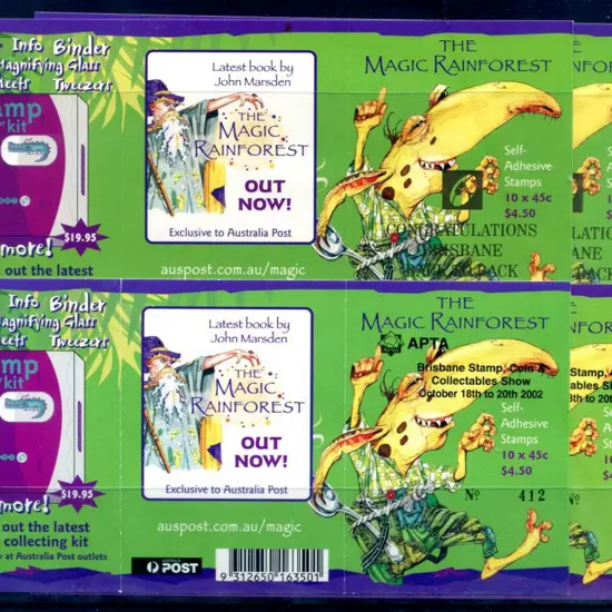 2002 $.50 Magic Rainforest ovptd "Congratulations ...