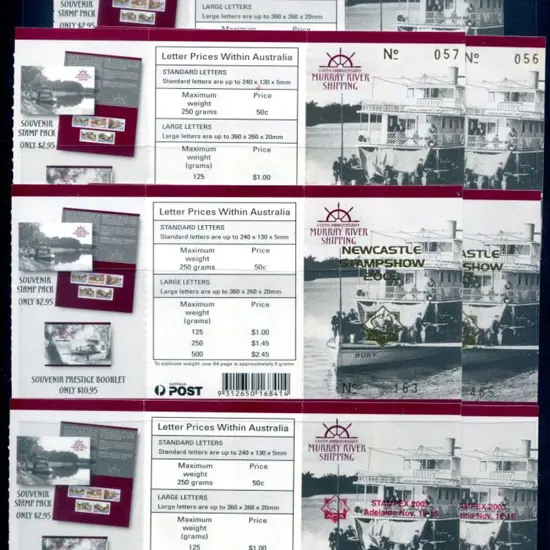 2003 $5 Murray River Shipping ovptd "Queensland ...