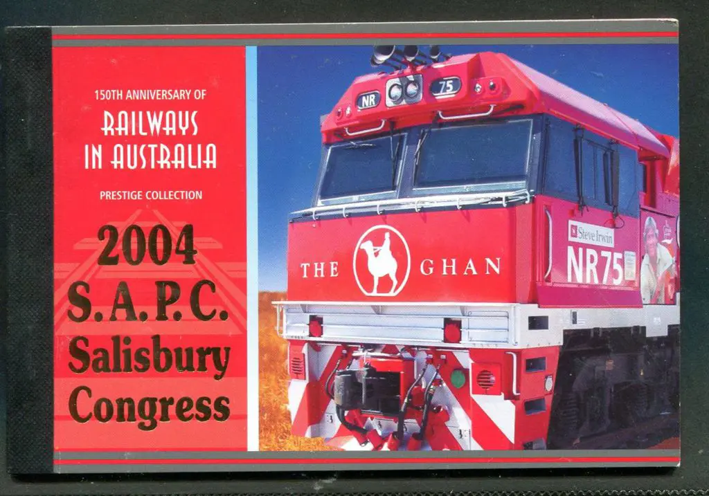 2004 $10 Railways in Australia Prestige ovptd ... Image 1++