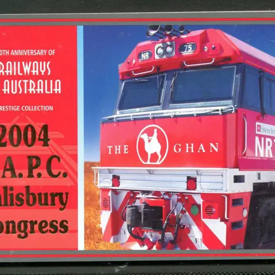 2004 $10 Railways in Australia Prestige ovptd ...