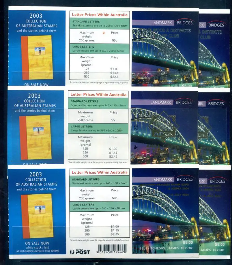 2004 Bridges ovptd "ANDA/APTA Sydney April 2004", ... Image 1++